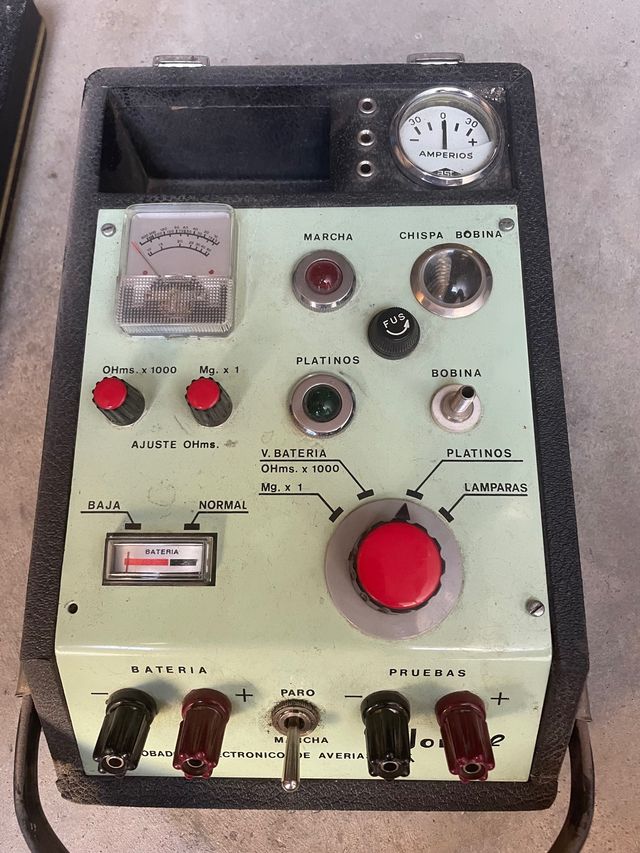 Testador de avaria muito antigo