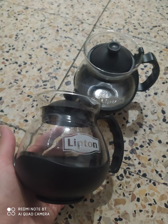 2 teteras de cristal