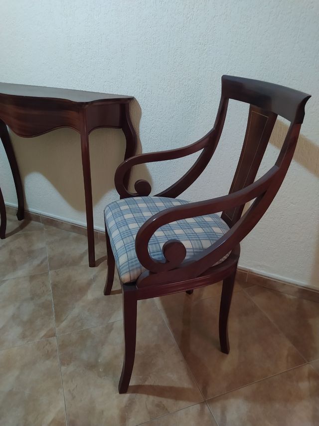 conjunto sillones y consola.