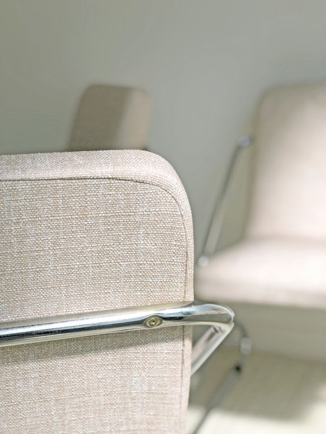 SILLA DE ACERO CROMADO, AÑOS 70