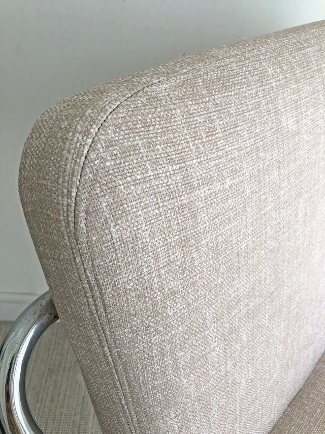 SILLA DE ACERO CROMADO, AÑOS 70