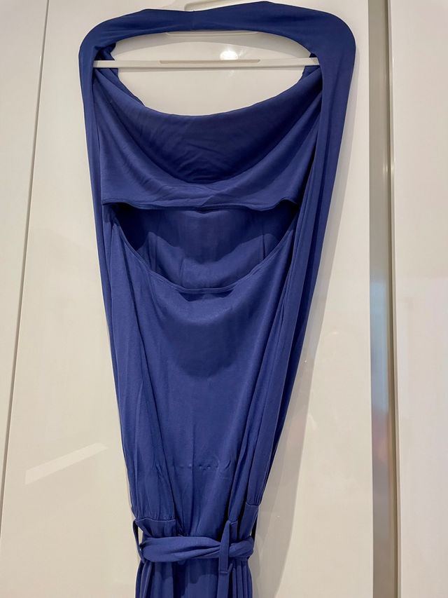 Vestido extralargo escote barco Benetton