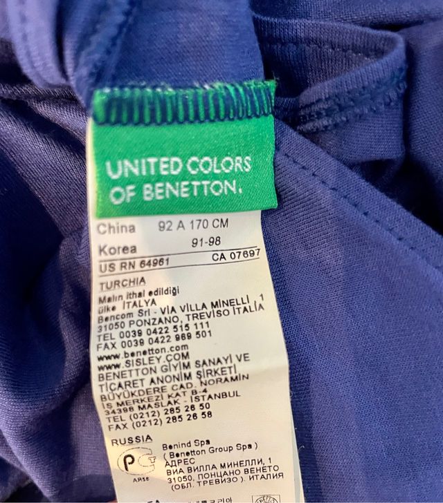 Vestido extralargo escote barco Benetton