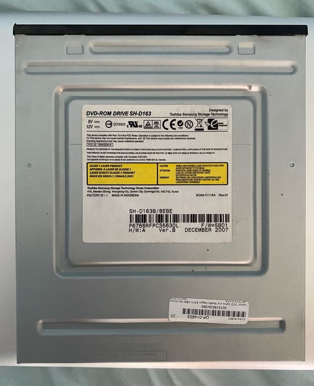 Unità DVD-ROM SATA, Toshiba SH-D163B