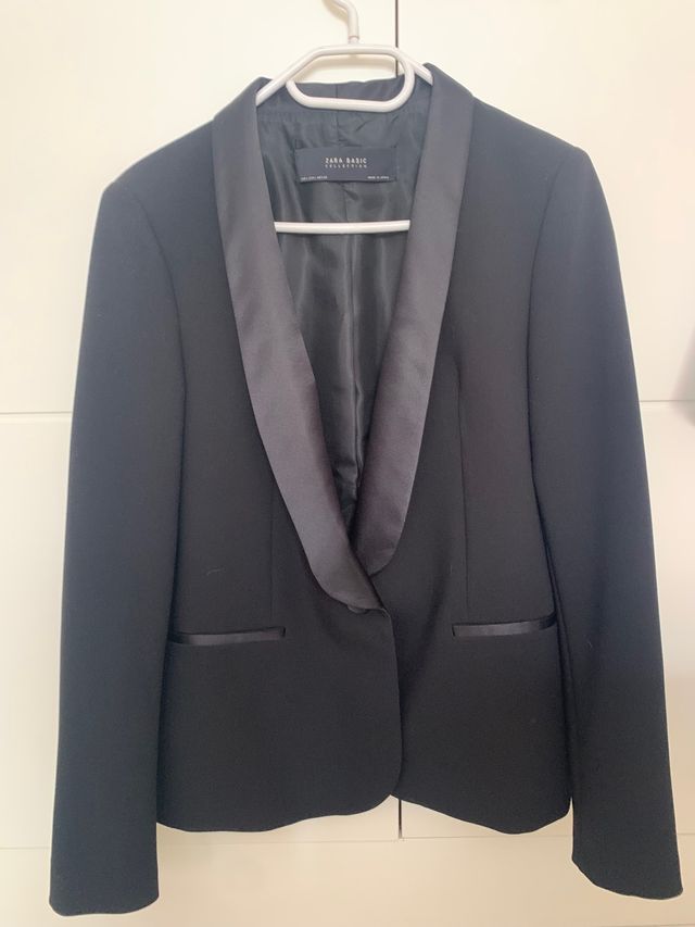 Blazer negra NUEVA Zara manga media talla L