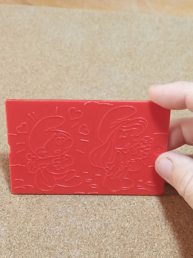 pieza del juego de dibujo pitufos