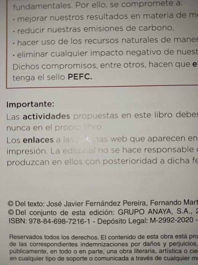 Libro 1 °ESO Valores Éticos.Anaya.