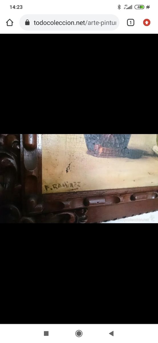 CUADRO OLEO FERNANDO TORO RAMIREZ JEREZ