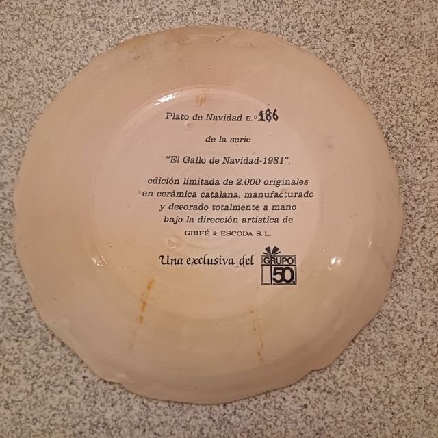 Plato edición limitada