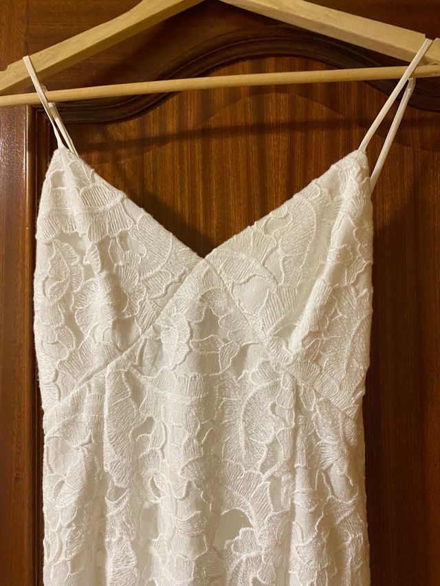 Vestido corto blanco GUESS