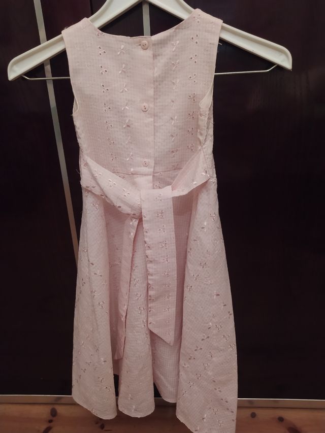 Vestido rosa claro 6/8 años