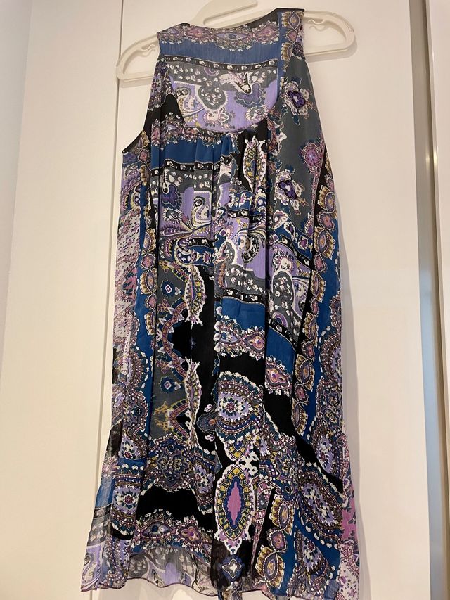 Vestido estampado con piedras XXL