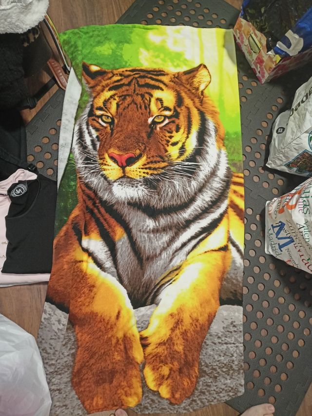 Toalla de tigre .