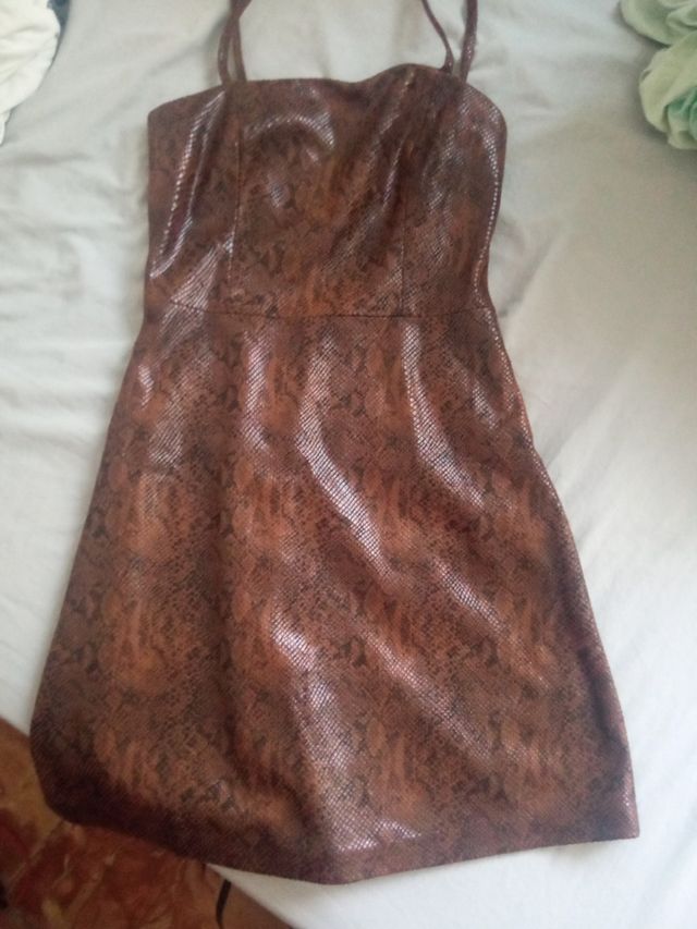vestido de MANGO marron