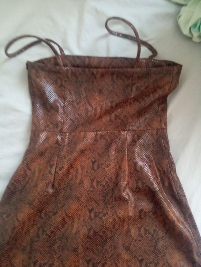 vestido de MANGO marron