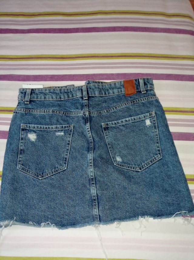 falda vaquera Bershka