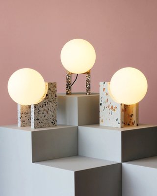 MET - Lámpara terrazzo negro