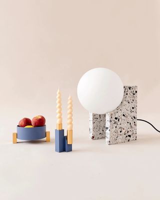 MET - Lámpara terrazzo gris