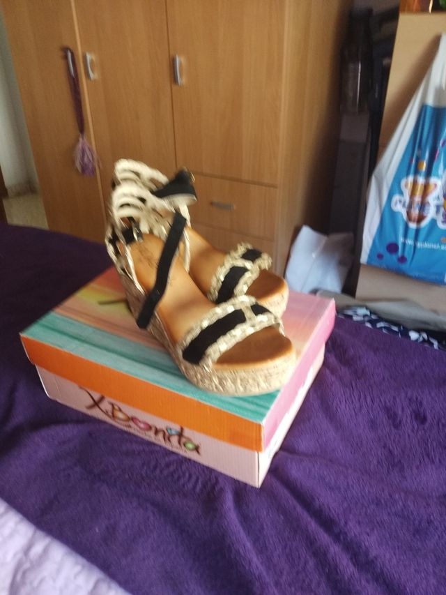 Zapatos de Cuña mujer DOS PUESTAS muy bonitas