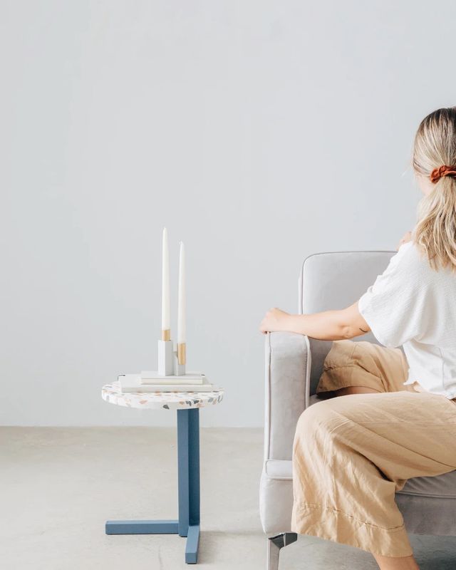 ETRA - Candelero rosa y oro