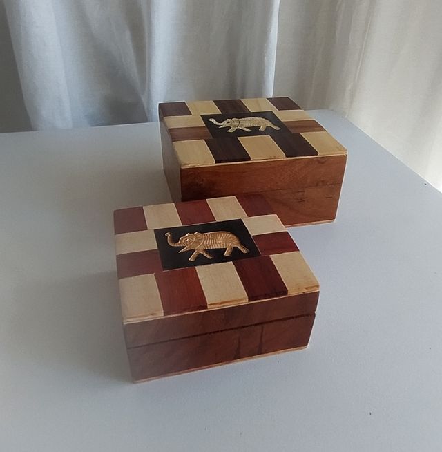 set cajas de madera