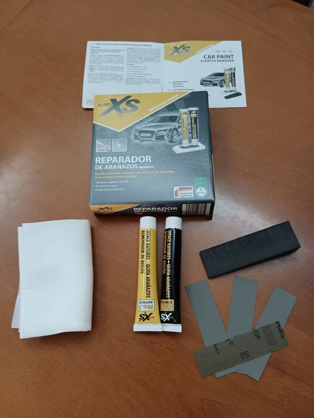 Set reparador arañazos coche,moto, bicicletas