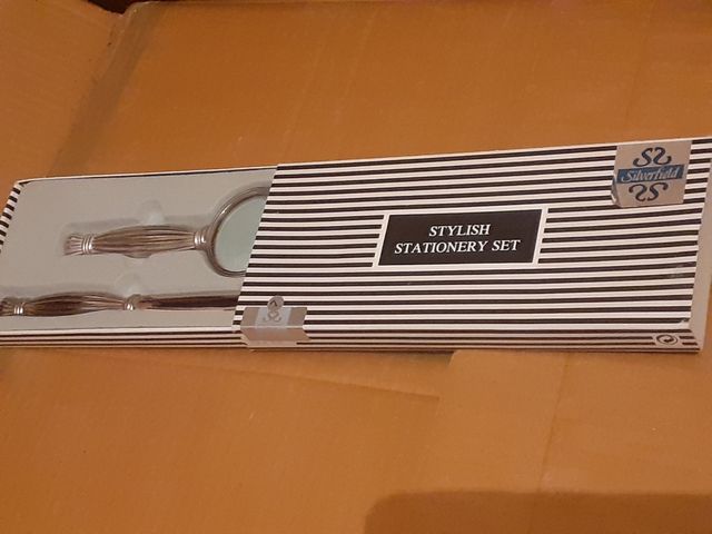 Juego de escritorio, de lupa y abrecartas