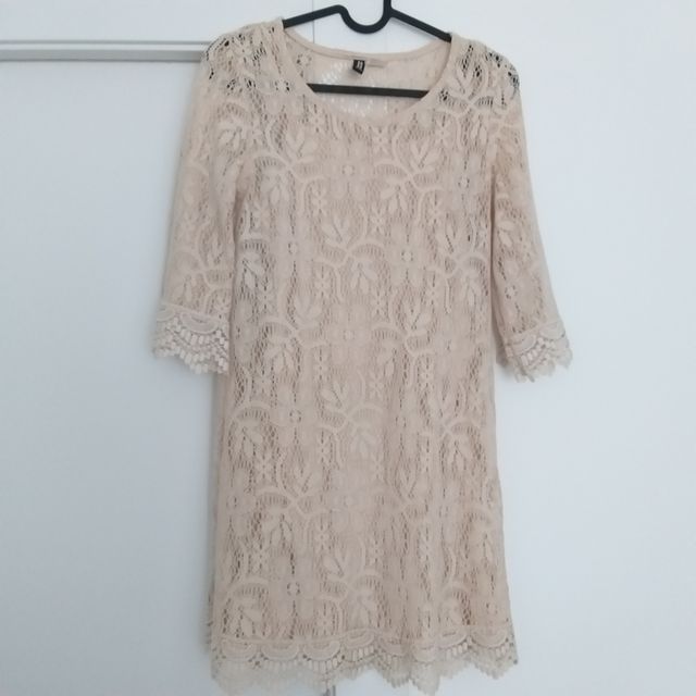 1€: Vestido crochet H&M T.34