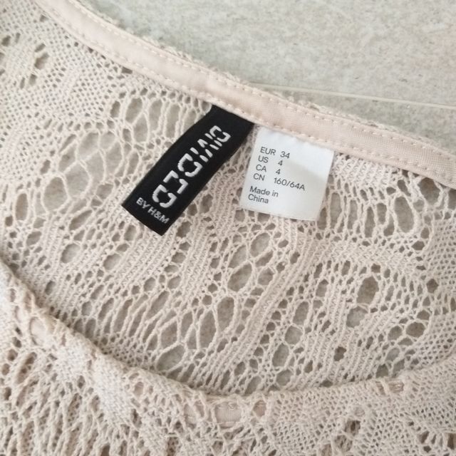 1€: Vestido crochet H&M T.34