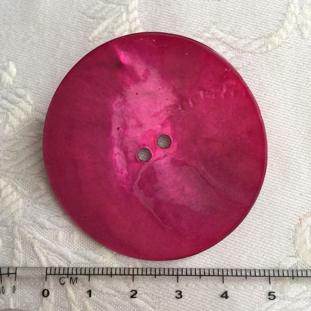 Broche boton grande de nacar