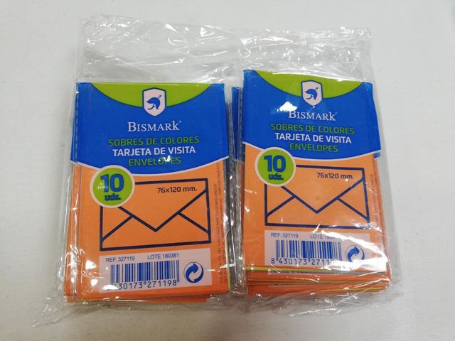 pack sobres tarjeteros