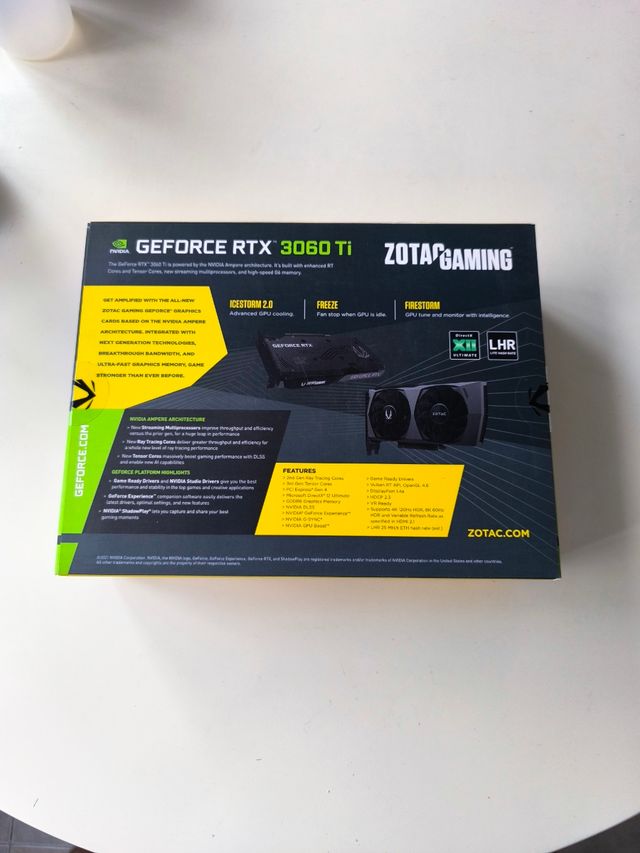 TARJETA GRAFICA ZOTAC 3060 TI