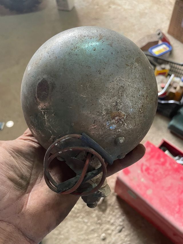 Farol antigo dos anos 1940 tipo marchal.cristal ok