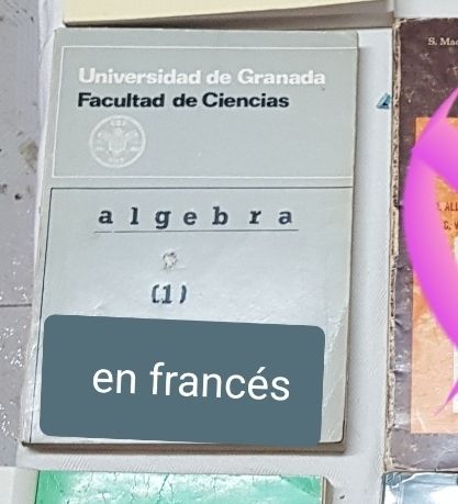 Libro de  álgebra