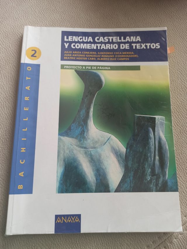Lengua castellana y comentario de textos 2