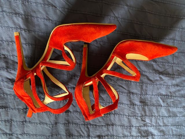 Zapatos tacón rojos número 38