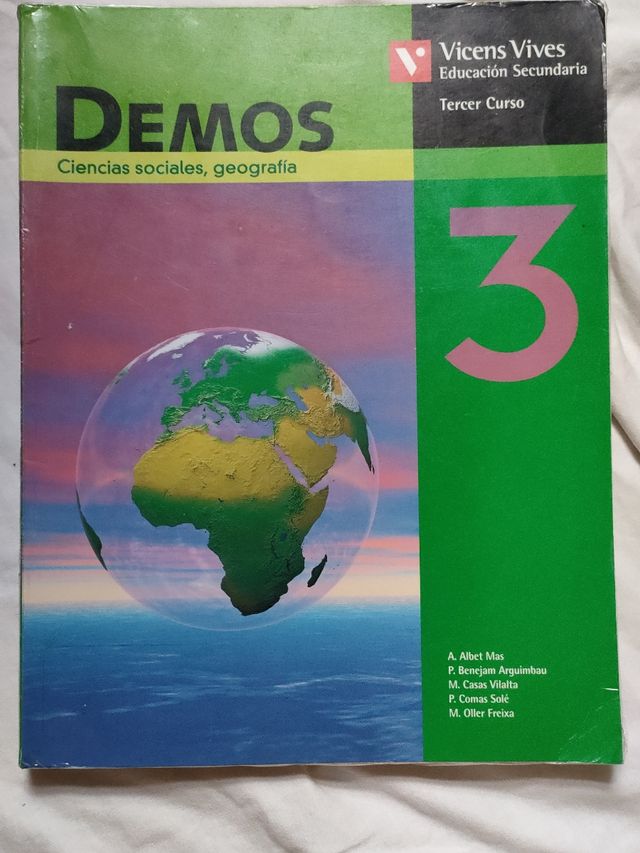 Libro DEMOS Ciencias Sociales Geografía 3ESO