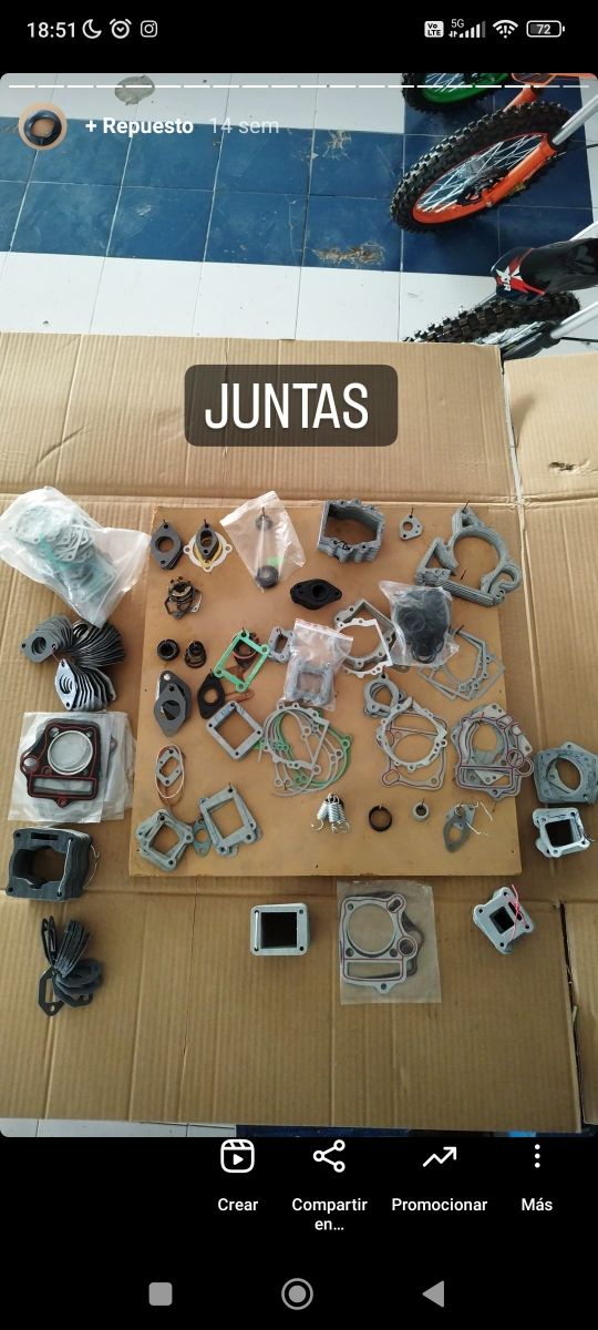 Repuesto quad, buggy, minicross, pit bike..