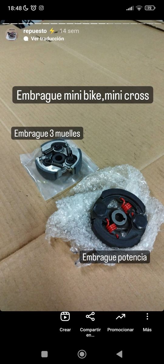 Repuesto quad, buggy, minicross, pit bike..