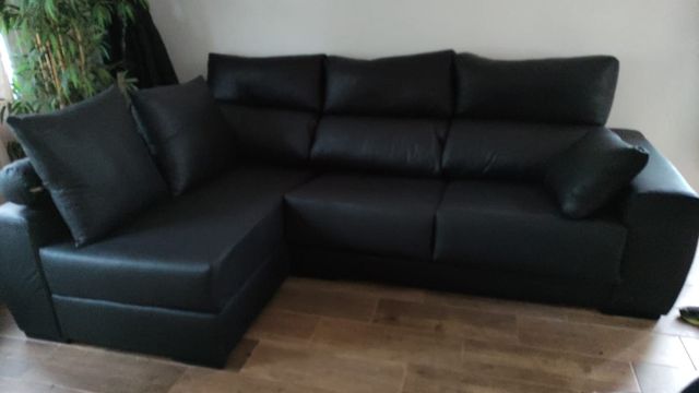 Sofa con chaise longue, NUEVO