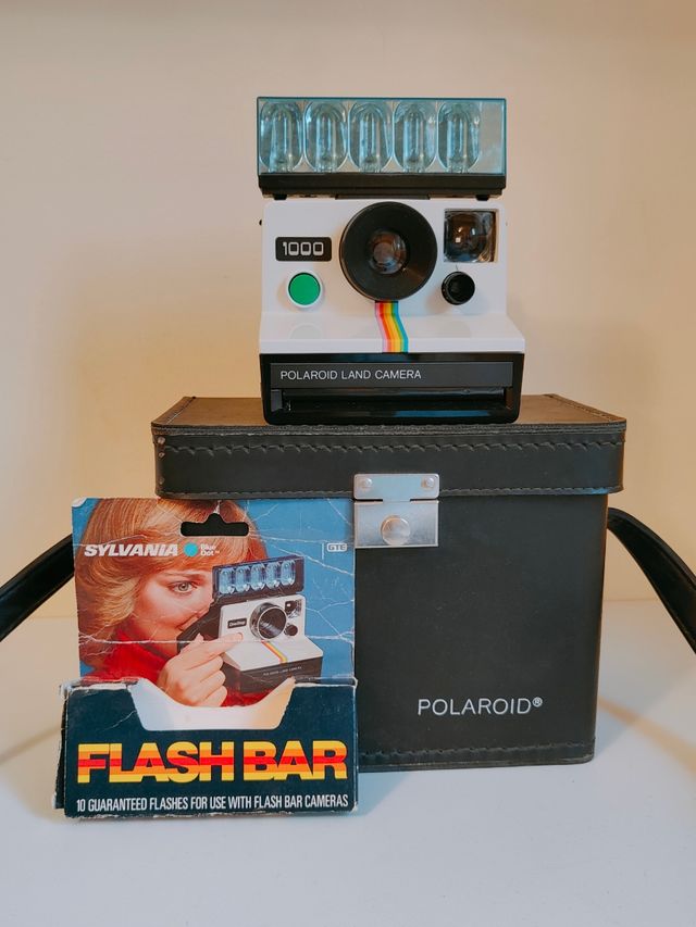 Polaroid Land 1000 con flah y manual