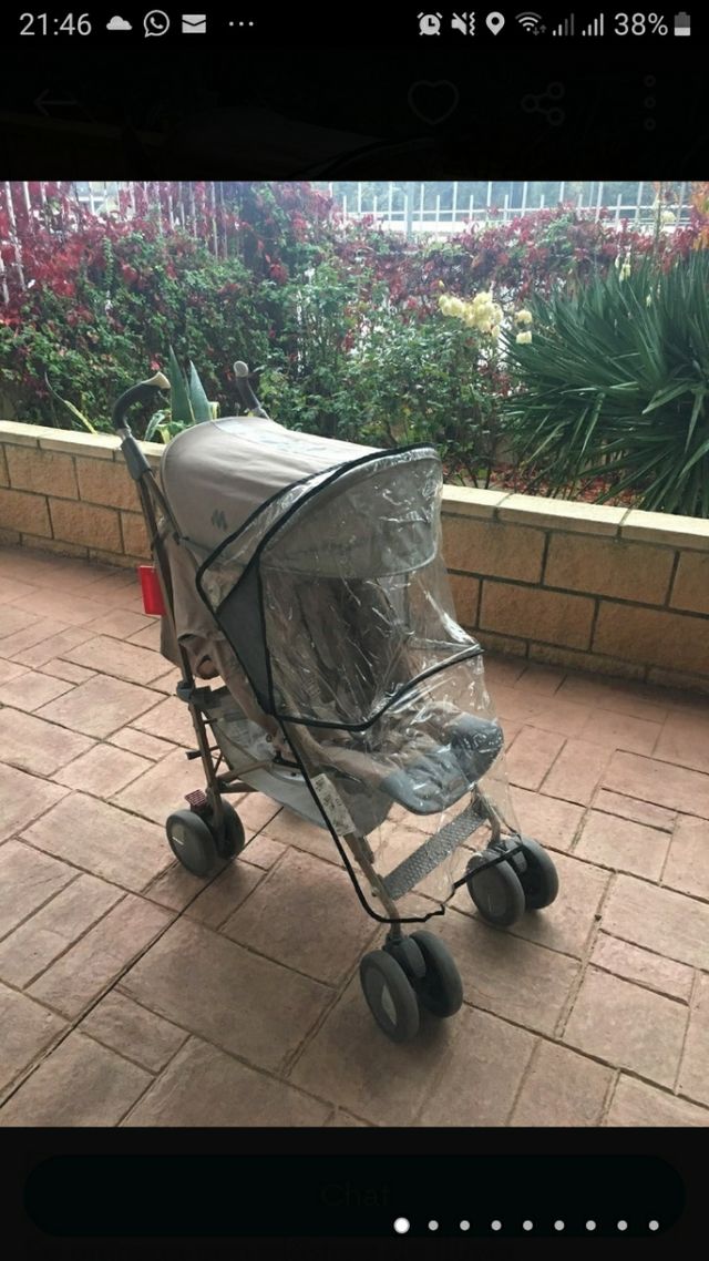 Protector lluvia silla paseo Mc Laren