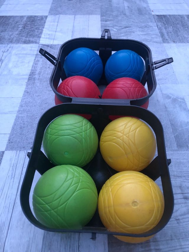 Juego de petanca playa