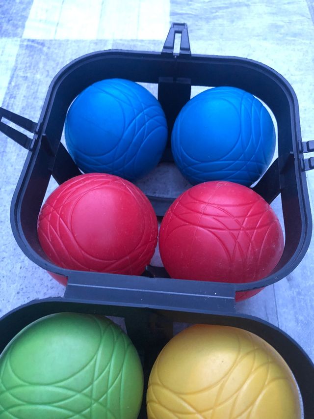 Juego de petanca playa