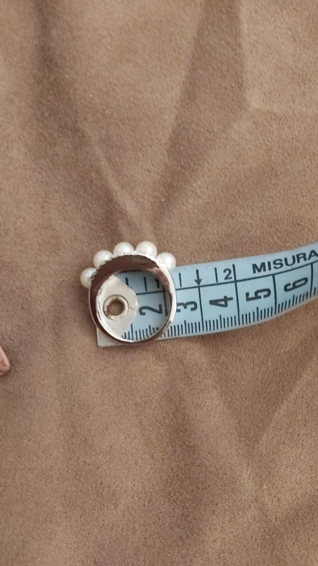 anello vintage con perle BIJOUX  NO ARGENTO