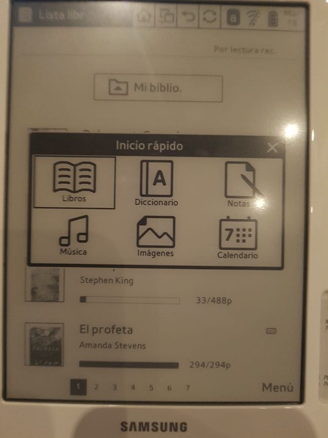 Samsung  e-reader 6" libro electrónico