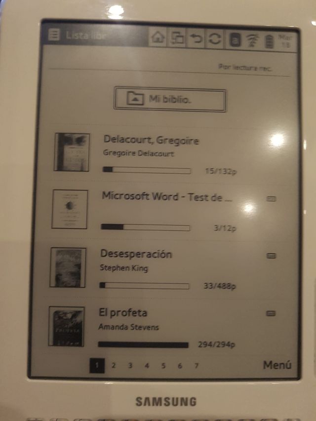 Samsung  e-reader 6" libro electrónico