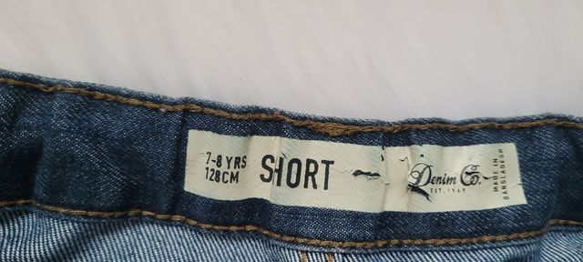 Pantalón corto vaquero 7/8 años