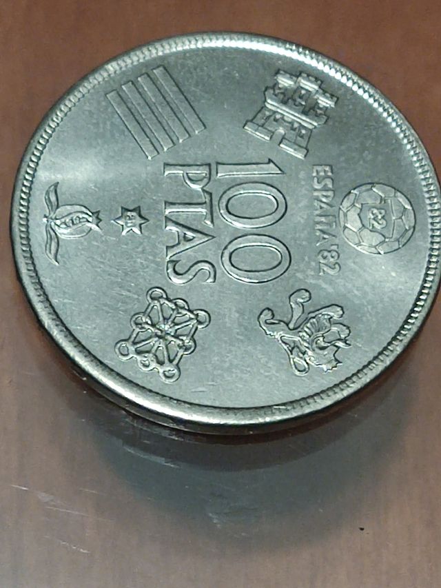 LOTE DE 34 de 100 pts Rey Juan Carlos mundial 1982