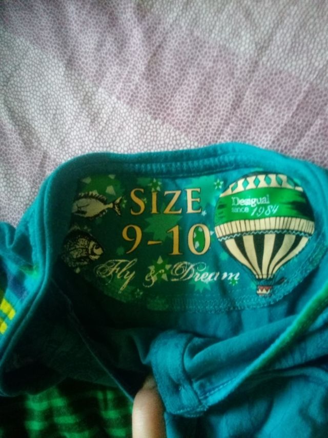 Desigual abito bimba manica lunga 9/10 anni.